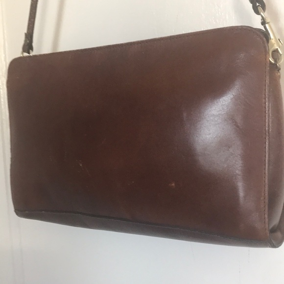 Vintage brown leather bag - Picture 3 of 10